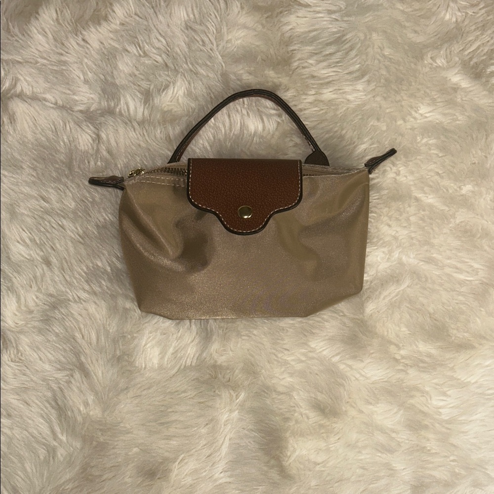 Tan and Brown Microbag
